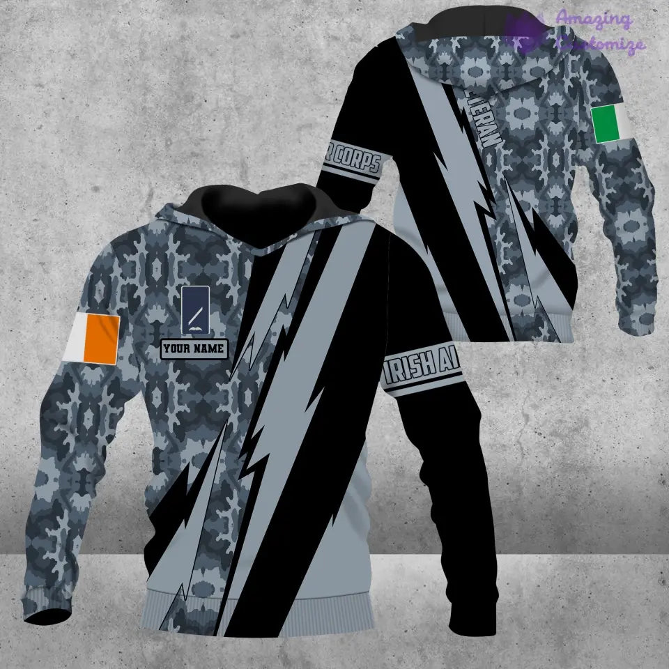 Personalized Ireland Soldier/Veteran with Name and Rank Hoodie All Over Printed - 03042401QA