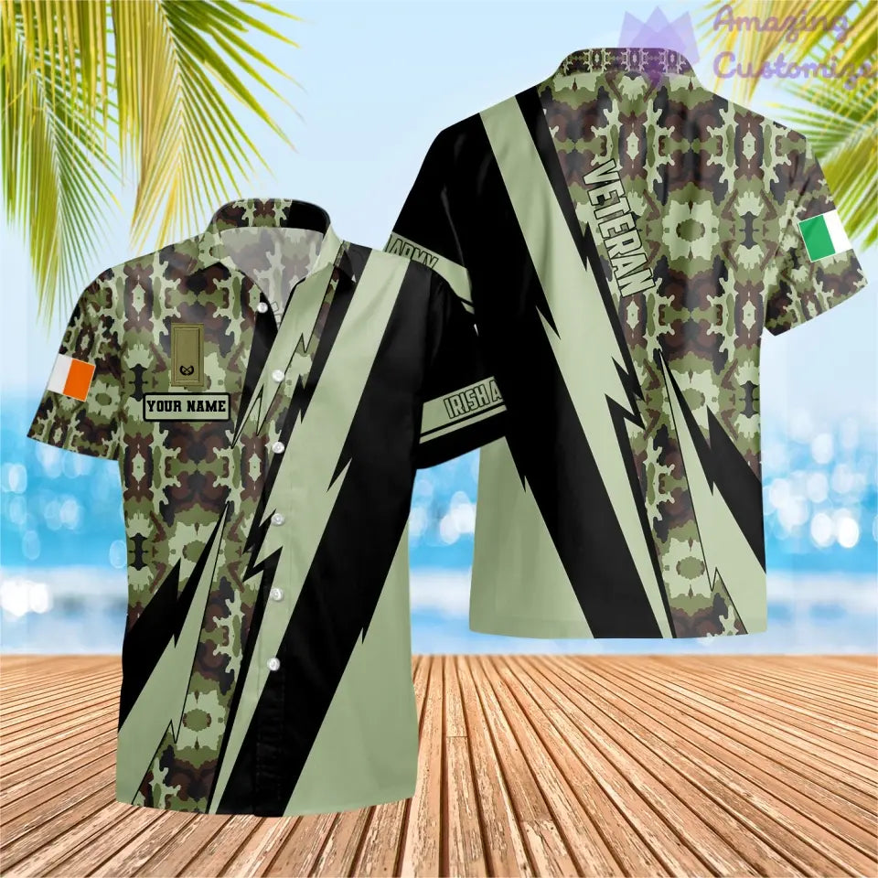 Personalized Ireland Soldier/Veteran with Name and Rank Hoodie All Over Printed - 03042401QA
