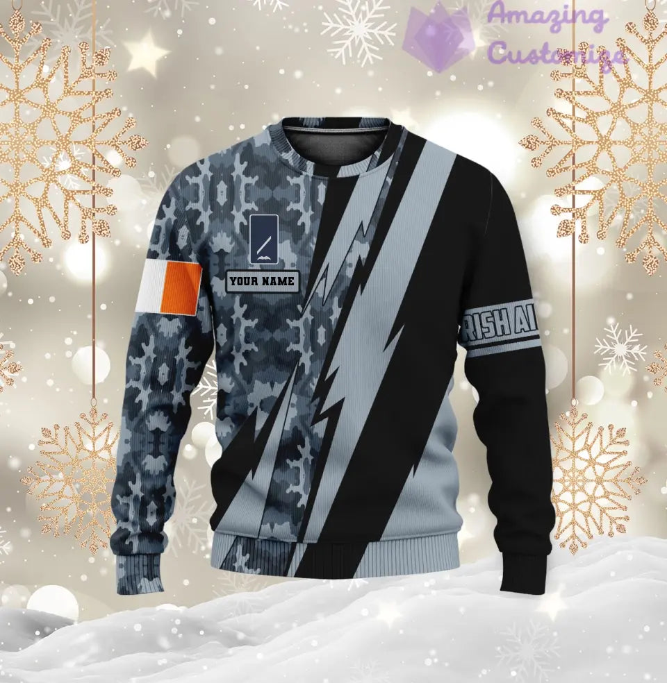 Personalized Ireland Soldier/Veteran with Name and Rank Hoodie All Over Printed - 03042401QA