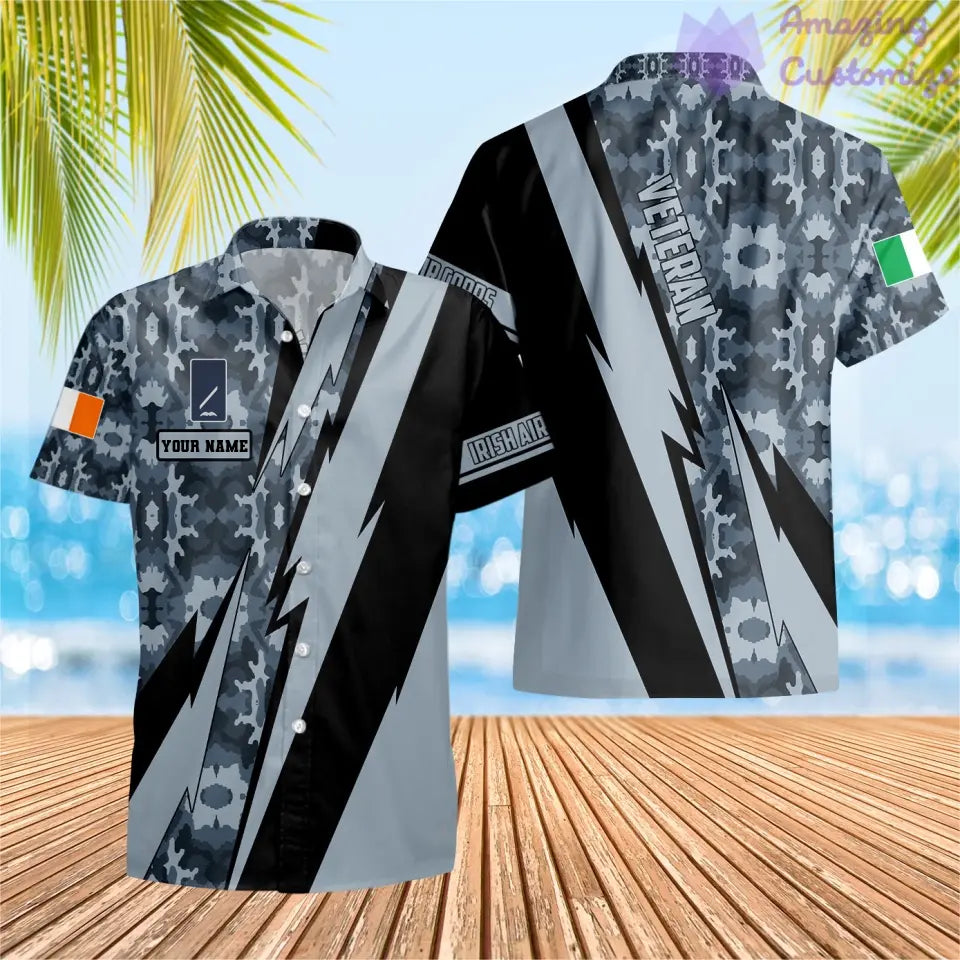 Personalized Ireland Soldier/Veteran with Name and Rank Hawaii Shirt All Over Printed - 03042401QA