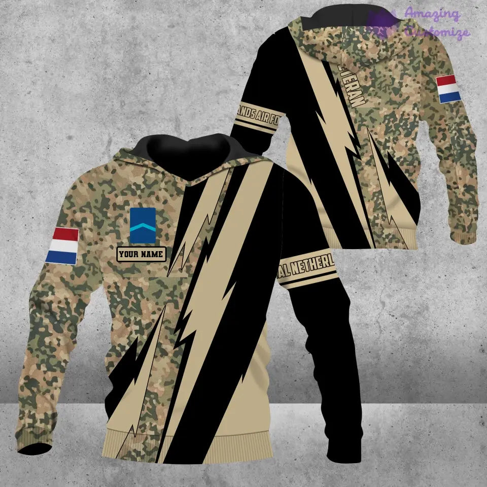 Personalized Netherlands Soldier/Veteran with Name and Rank Hawaii Shirt All Over Printed - 17121024