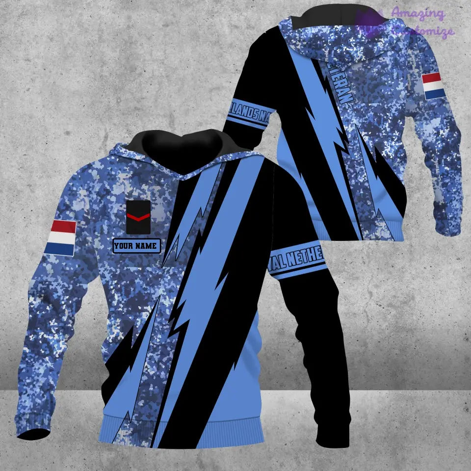 Personalized Netherlands Soldier/Veteran with Name and Rank Hawaii Shirt All Over Printed - 17121024