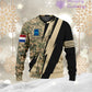 Personalized Netherlands Soldier/Veteran with Name and Rank Hawaii Shirt All Over Printed - 17121024