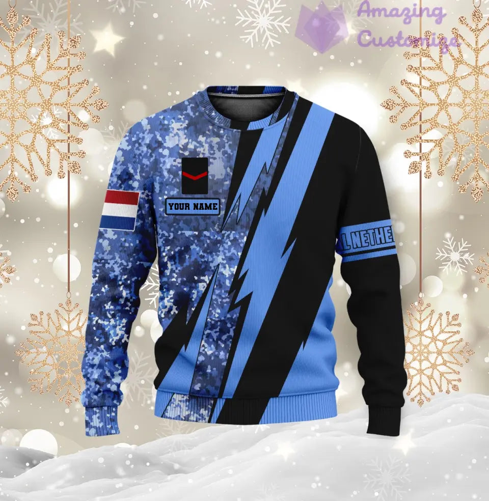 Personalized Netherlands Soldier/Veteran with Name and Rank Hawaii Shirt All Over Printed - 17121024