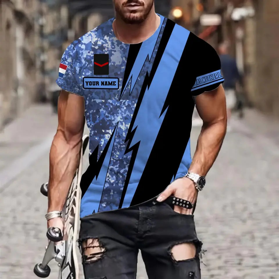 Personalized Netherlands Soldier/Veteran with Name and Rank Hawaii Shirt All Over Printed - 17121024