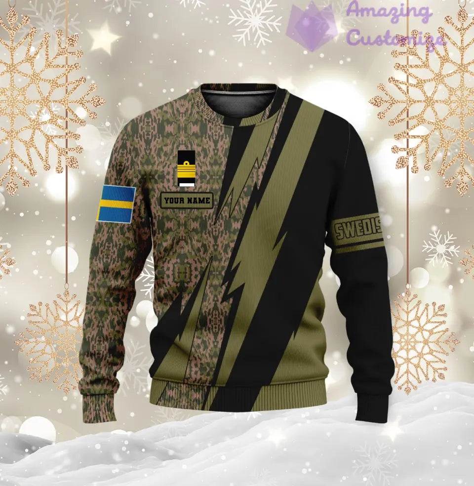 Personalized Sweden Soldier/Veteran with Name and Rank Hawaii Shirt All Over Printed - 03042401QA