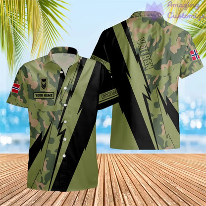 Personalized Norway Soldier/Veteran with Name and Rank Hawaii Shirt All Over Printed - 03042401QA