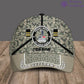 Personalized Rank And Name France Soldier/Veterans Camo Baseball Cap - 17121888