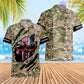 Personalized UK with Name and Rank Soldier/Veteran T-shirt All Over Printed - 08042402QA