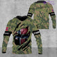 T-shirt personnalisé soldat/vétéran norvégien avec nom et grade imprimé en 3D sur toute la surface - 08042402QA