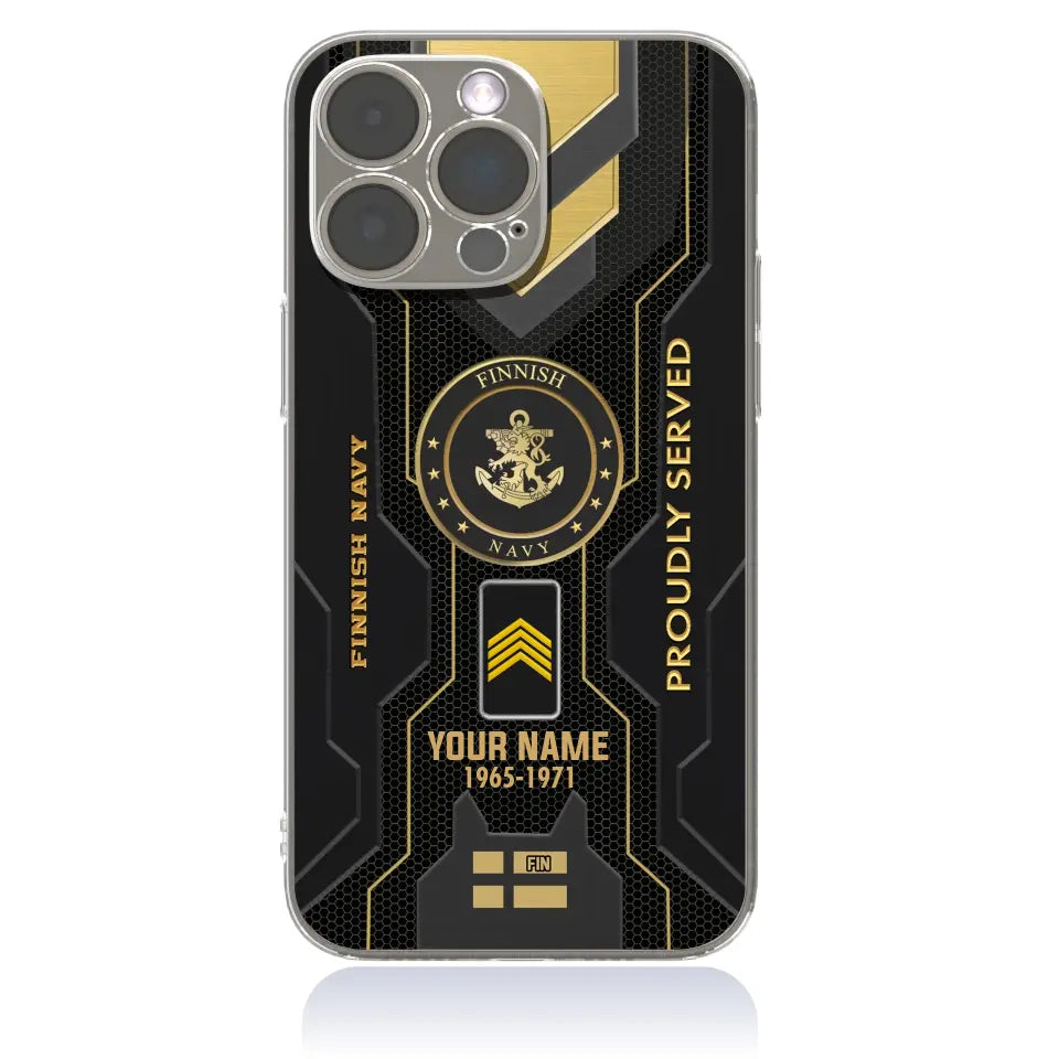 Personalized Finland Soldier/Veterans With Rank, Year And Name Phone Case Printed - 09042401QA