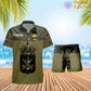 Personalized Sweden Soldier/ Veteran Camo With Rank Combo Hawaii Shirt + Short 3D Printed - 0906230001QA
