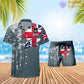 Personalized UK Soldier/ Veteran Camo With Rank Combo Hawaii Shirt + Short 3D Printed - 1011230001QA