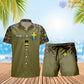 Personalized Sweden Soldier/ Veteran Camo With Rank Combo Hawaii Shirt + Short 3D Printed - 1010230001QA