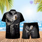 Personalized Germany Soldier/ Veteran Camo With Rank Combo Hawaii Shirt + Short 3D Printed - 0112230001QA