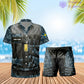 Personalized Sweden Soldier/ Veteran Camo With Rank Combo Hawaii Shirt + Short 3D Printed - 22042401QA