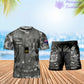 Personalized Australia Soldier/ Veteran Camo With Name And Rank Combo T-Shirt + Short 3D Printed  - 22042401QA