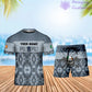 Personalized Ireland Soldier/ Veteran Camo With Name And Rank Combo T-Shirt + Short 3D Printed  - 17050176