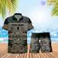 Personalized France Soldier/ Veteran Camo With Rank Combo Hawaii Shirt + Short 3D Printed - 1112230001QA