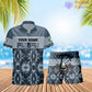 Personalized Ireland Soldier/ Veteran Camo With Rank Combo Hawaii Shirt + Short 3D Printed - 17050176
