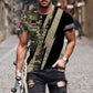 Personalized France Soldier/ Veteran Camo With Name And Rank T-Shirt 3D Printed  - 0503240001QA