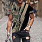 Personalized France Soldier/ Veteran Camo With Name And Rank T-Shirt 3D Printed  - 0503240001QA