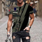 Personalized France Soldier/ Veteran Camo With Name And Rank T-Shirt 3D Printed  - 0503240001QA