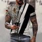 T-shirt personnalisé avec camouflage soldat/vétéran allemand avec nom et grade imprimé en 3D - 0503240001QA
