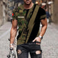 T-shirt personnalisé avec camouflage soldat/vétéran suisse avec nom et grade imprimé en 3D - 0503240001QA