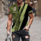 Personalized Denmark Soldier/ Veteran Camo With Name And Rank T-Shirt 3D Printed - 17121024