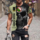 Personalized Ireland Soldier/ Veteran Camo With Name And Rank 3D T-shirt Printed  - 17062272