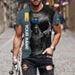 Personalized Sweden Soldier/ Veteran Camo With Name And Rank 3D T-shirt Printed  - 2601240001QA