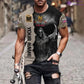 Personalized UK Soldier/ Veteran Camo With Name And Rank 3D T-shirt Printed  - 2601240001QA