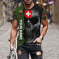 Personalized Swiss Soldier/ Veteran Camo With Name And Rank T-Shirt 3D Printed - 2601240001QA