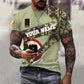 Personalized Ireland Soldier/ Veteran Camo With Name And Rank T-Shirt 3D Printed  - 3001240001QA