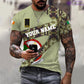Personalized Ireland Soldier/ Veteran Camo With Name And Rank T-Shirt 3D Printed  - 17065728