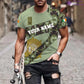 Personalized Ireland Soldier/ Veteran Camo With Name And Rank T-Shirt 3D Printed  - 3001240001QA