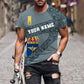 Personalized Sweden Soldier/ Veteran Camo With Name And Rank T-Shirt 3D Printed  - 3001240001QA