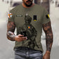 Personalized Belgium Soldier/ Veteran Camo With Name And Rank T-shirt 3D Printed  - 17133120