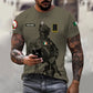 Personalized Ireland Soldier/ Veteran Camo With Name And Rank T-shirt 3D Printed  - 17133120