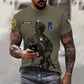 Personalized Ireland Soldier/ Veteran Camo With Name And Rank T-shirt 3D Printed  - 17042401QA