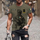 Personalized Ireland Soldier/ Veteran Camo With Name And Rank T-shirt 3D Printed  - 17133120