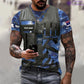 Personalized Australia Soldier/ Veteran Camo With Name And Rank T-shirt 3D Printed  - 22042401QA