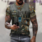 Personalized Belgium Soldier/ Veteran Camo With Name And Rank T-shirt 3D Printed  - 17137440
