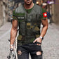 Personalized Swiss Soldier/ Veteran Camo With Name And Rank T-shirt 3D Printed - 17137440