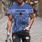 Personalized Belgium Soldier/ Veteran Camo With Name And Rank T-shirt 3D Printed  - 1201240001QA