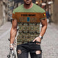 Personalized Belgium Soldier/ Veteran Camo With Name And Rank T-shirt 3D Printed  - 17050176