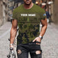 Personalized Finland Soldier/ Veteran Camo With Name And Rank T-shirt 3D Printed  - 1201240001QA