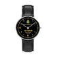 Personalized Denmark Soldier/ Veteran With Name, Rank and Year Black Stitched Leather Watch - 03052402QA - Gold Version