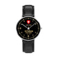 Personalized Swiss Soldier/ Veteran With Name, Rank and Year Black Stitched Leather Watch - 03052402QA - Gold Version